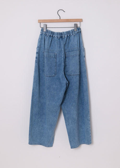 8oz Natural Denim Easy Pants