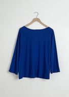 Jersey Relaxed Boatneck Tee