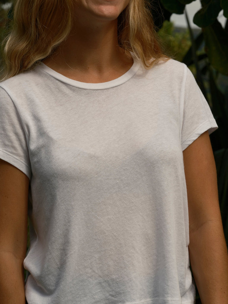 Featherweight Hemp Tee White