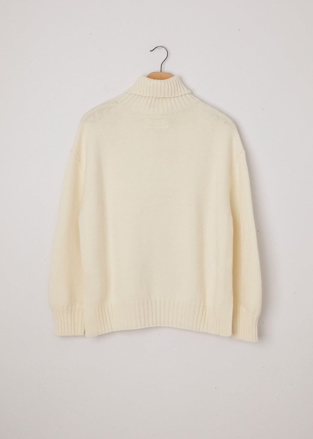 Fiore Mock Neck Sweater in Winter White