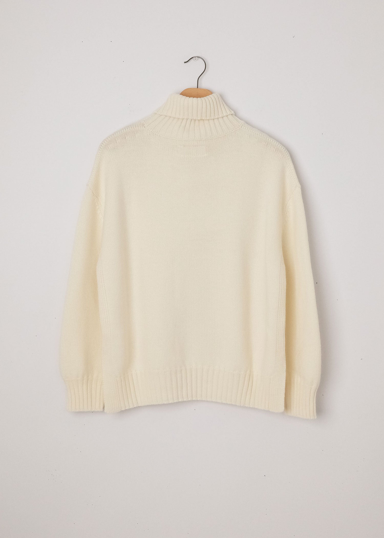 Fiore Mock Neck Sweater in Winter White