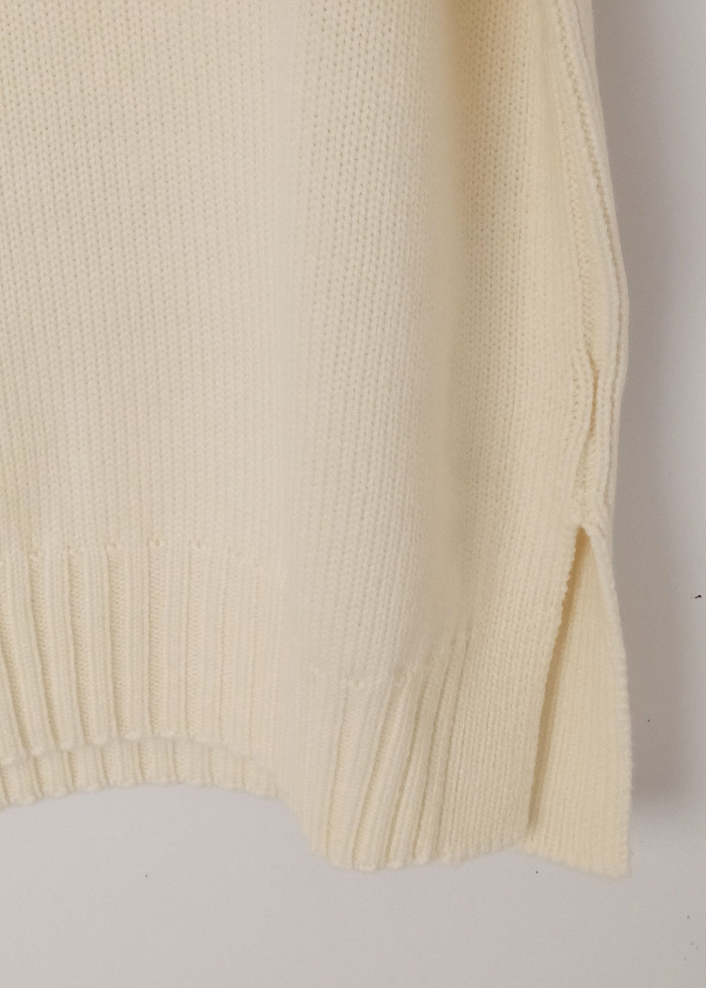 Fiore Mock Neck Sweater in Winter White