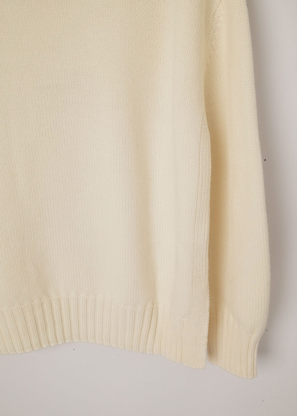 Fiore Mock Neck Sweater in Winter White