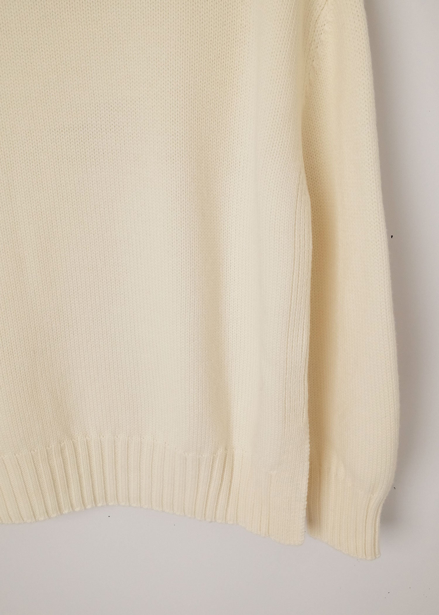 Fiore Mock Neck Sweater in Winter White