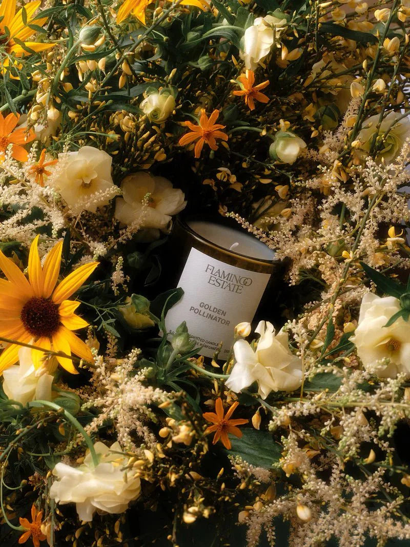 Golden Pollinator Candle