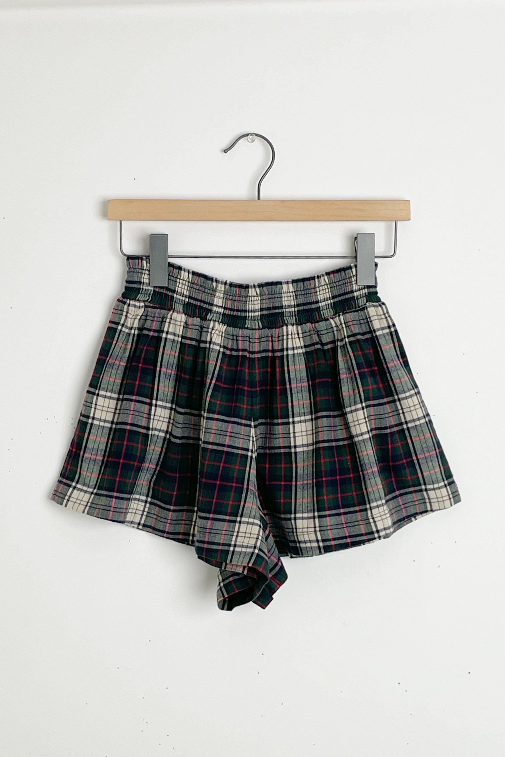 The Flannel Sleep Short - Pine Lodge Plaid