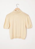 Freya Short Sleeve Turtleneck Cream