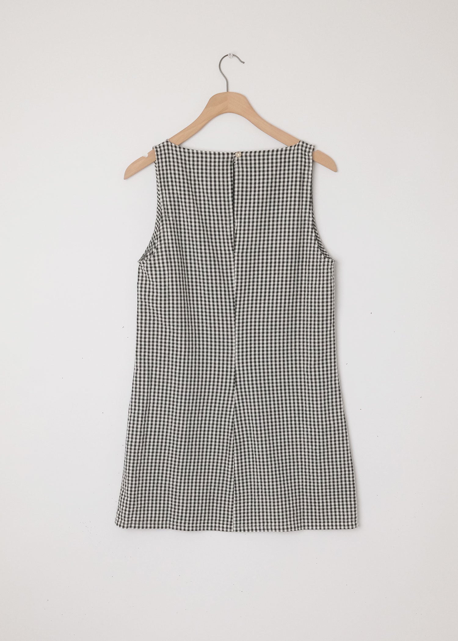 Gingham Boatneck Dress