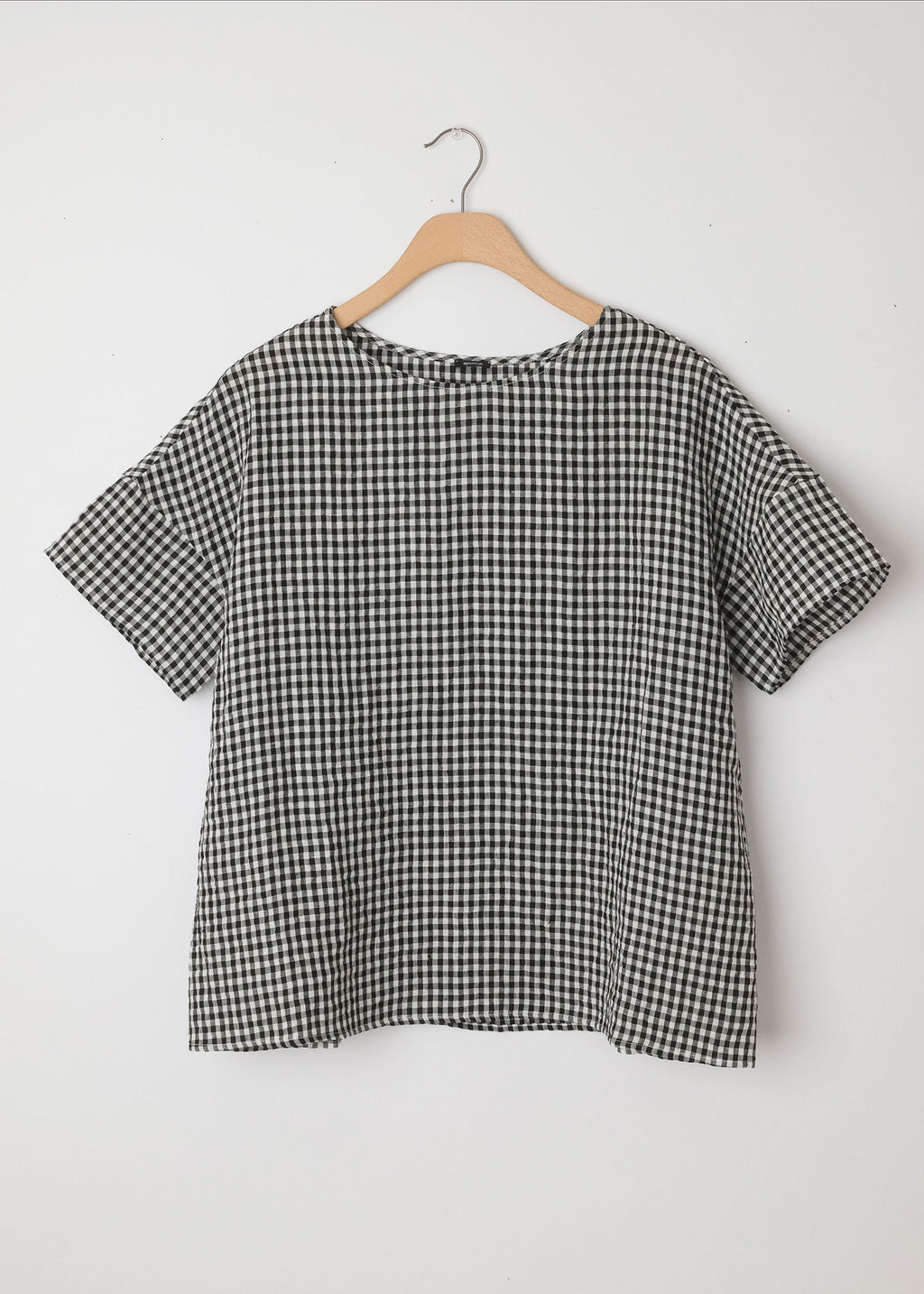 Gingham S/S Top