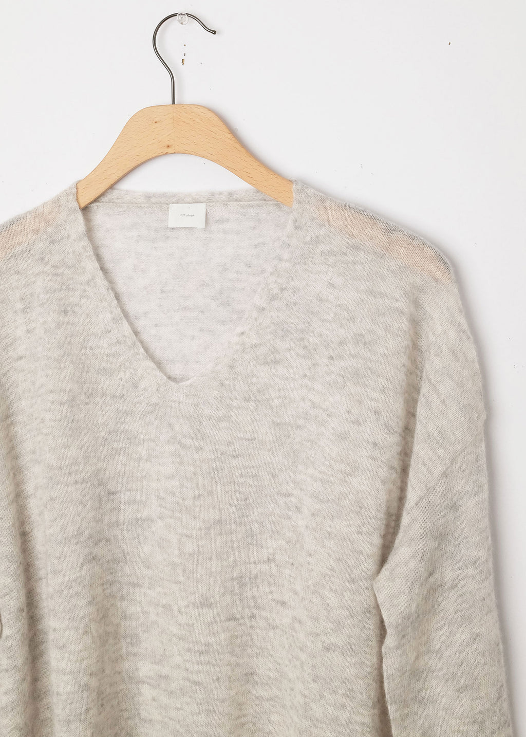 Lighweight Pullover Light Grey