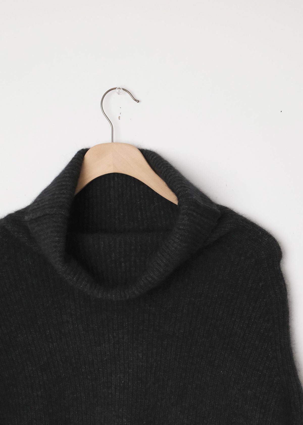 Wool Turtleneck Capelet