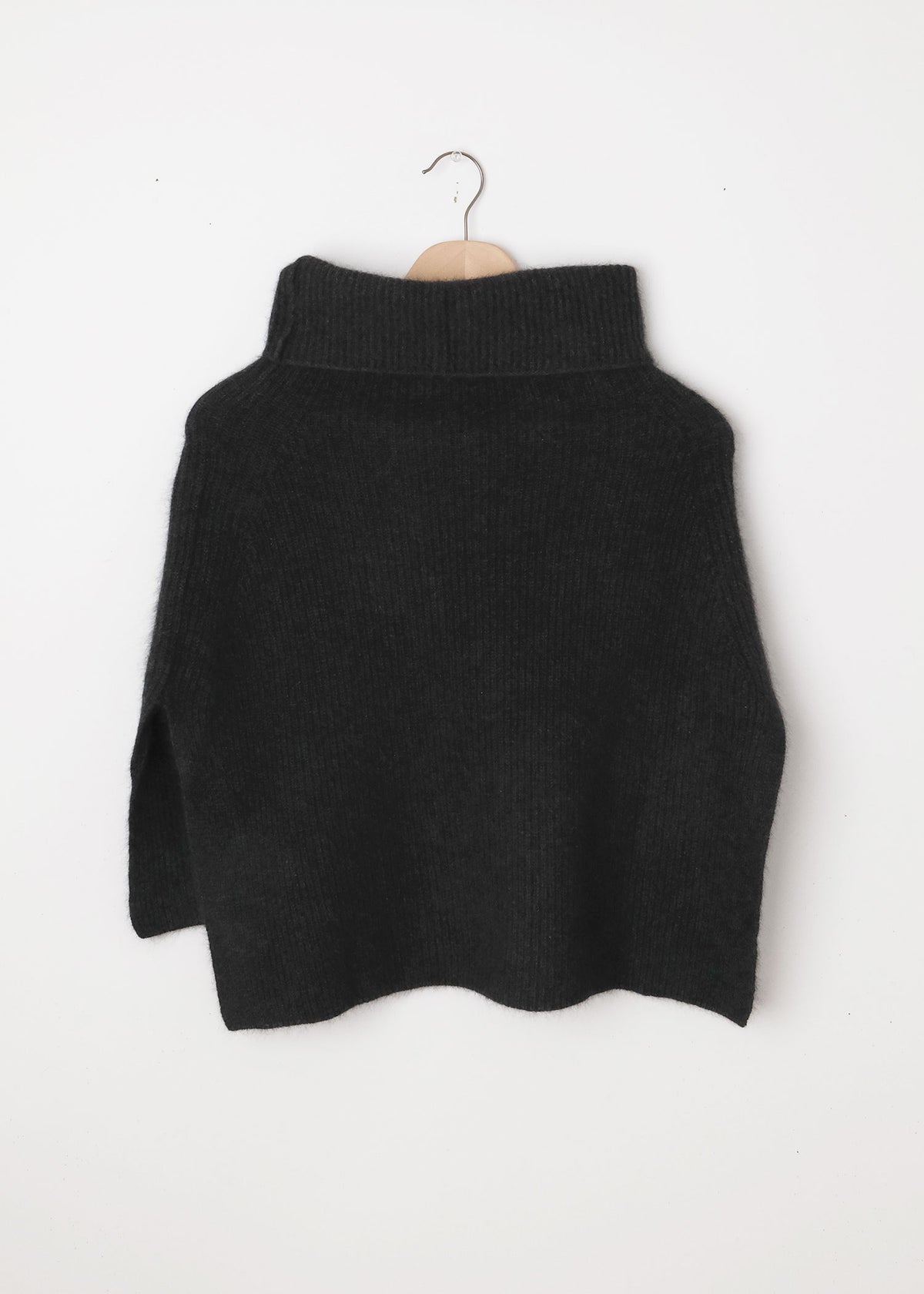 Wool Turtleneck Capelet
