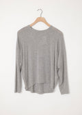 Boatneck Drapey Pullover Grey