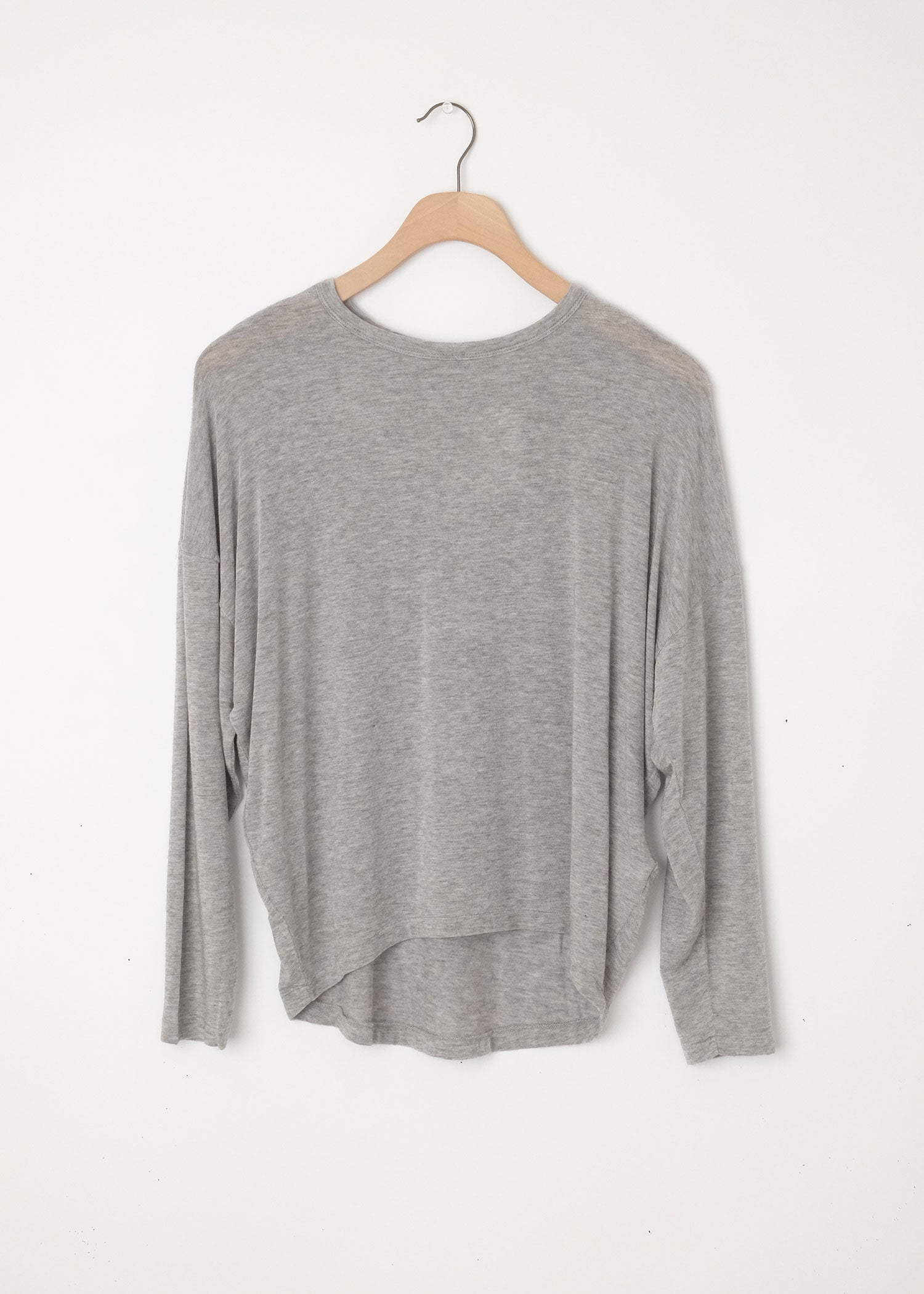 Boatneck Drapey Pullover Grey