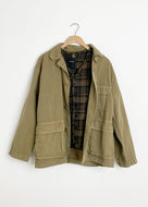 Cotton Grosgrain Hunting Jacket - Beige
