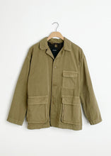 Load image into Gallery viewer, Cotton Grosgrain Hunting Jacket - Beige
