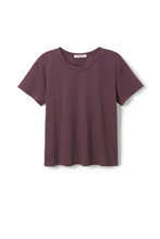 Load image into Gallery viewer, Harley Cotton Short Sleeve Boxy Crew Tee - Plum
