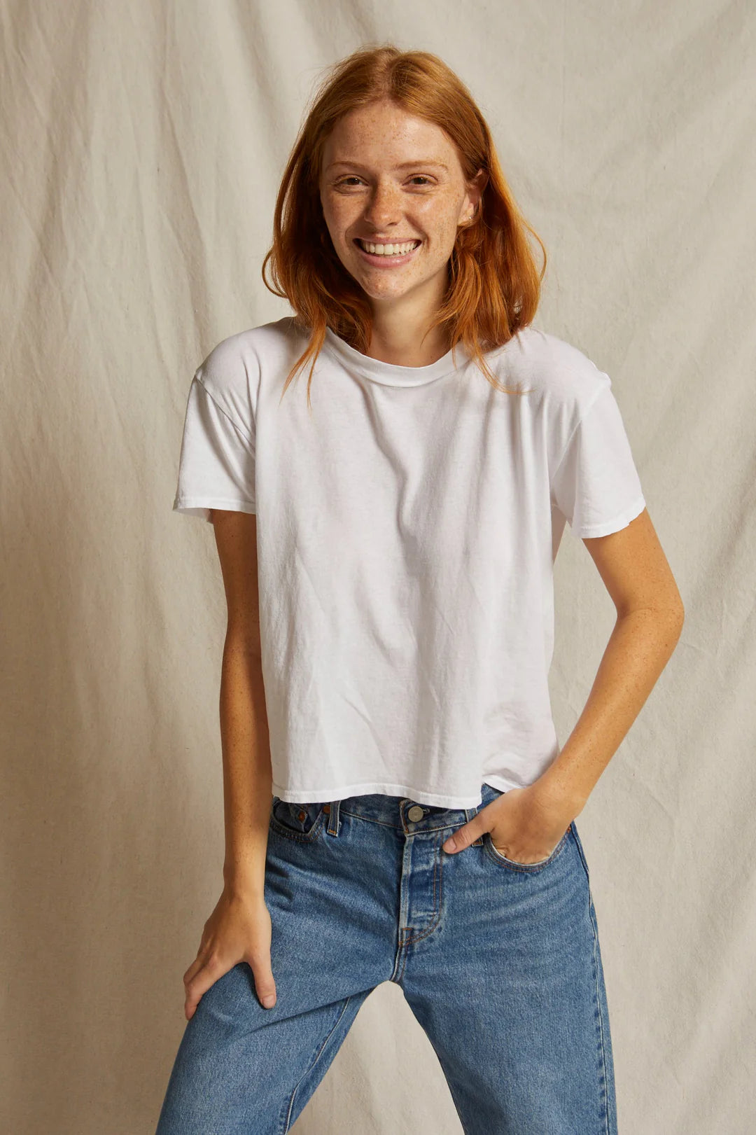 Harley Boxy Tee - White