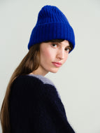 Cashmere Ribbed Beanie