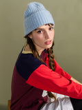 Cashmere Ribbed Beanie - Powder Blue