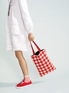 Gingham Tote Bag