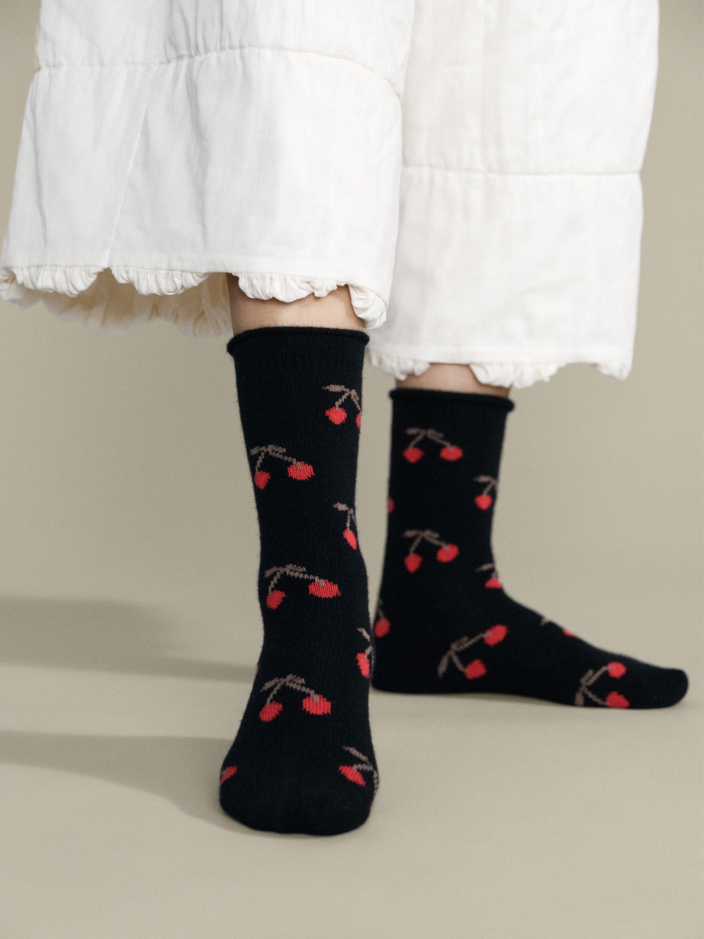 Cherry Bomb Cashmere socks O/S