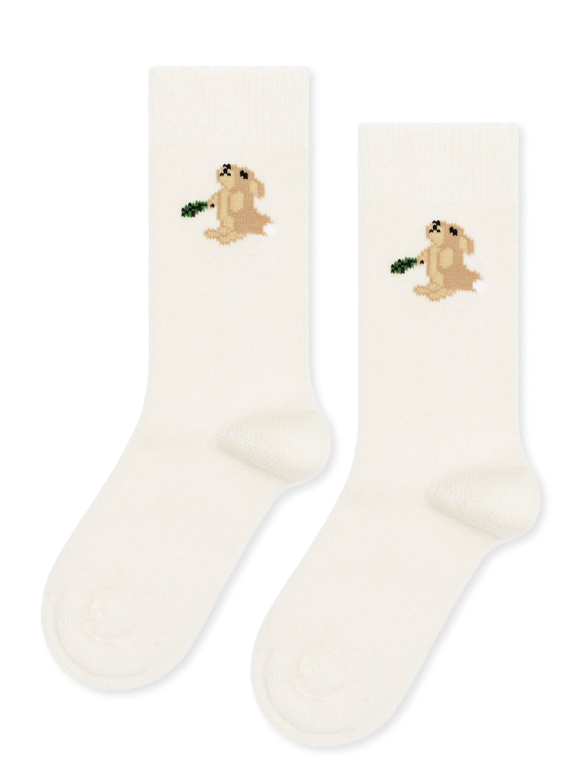 Hungry Bunny Cashmere Crew Sock Ivory