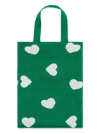 Hearts Tote Green