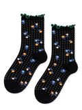 Dottie Floral Crew Black