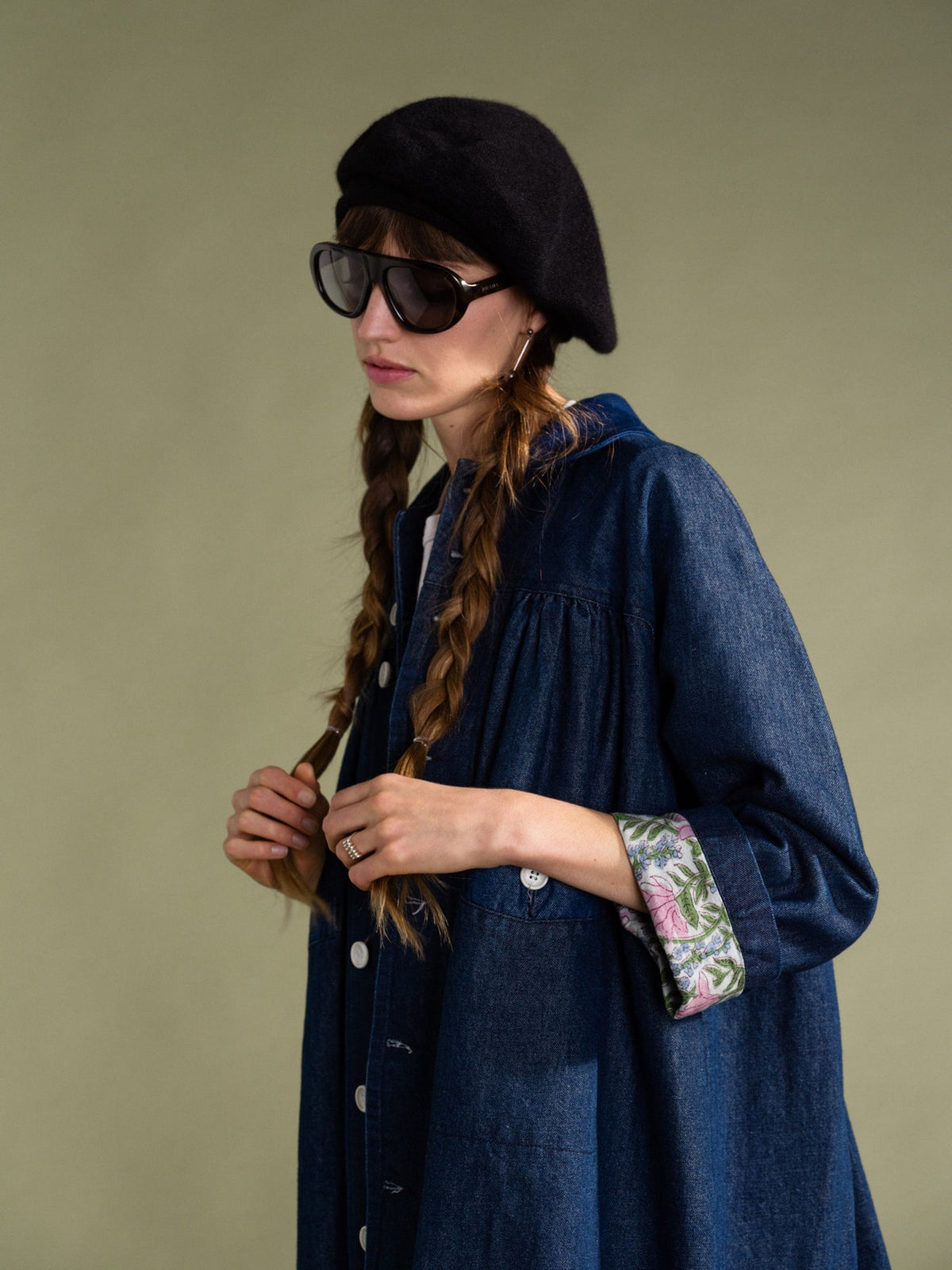 Cashmere Beret Black