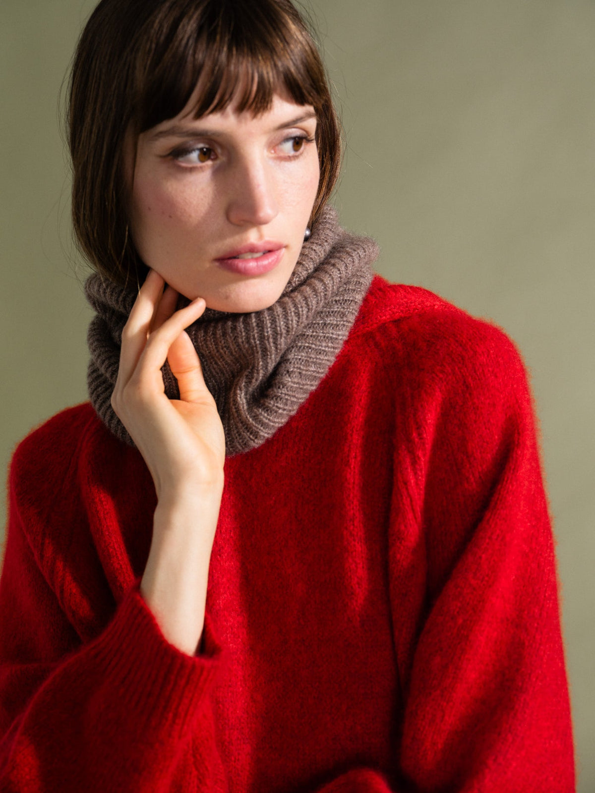 Cashmere Ribbed Snood