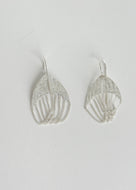 Scarab Earrings - Silver