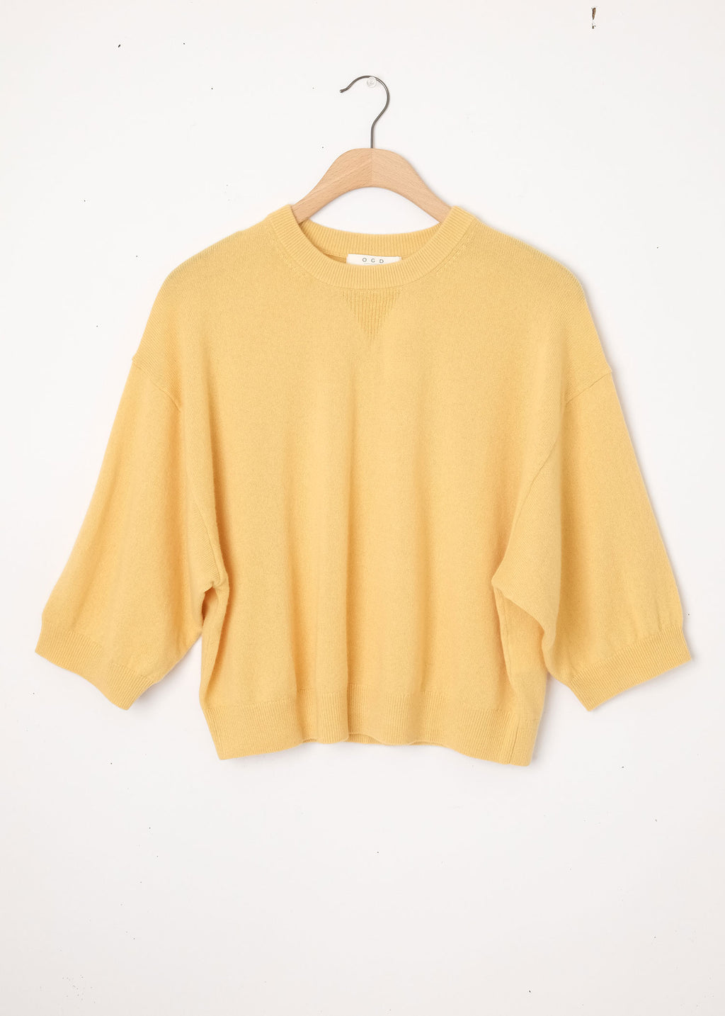 Indira Cashmere Top Maize