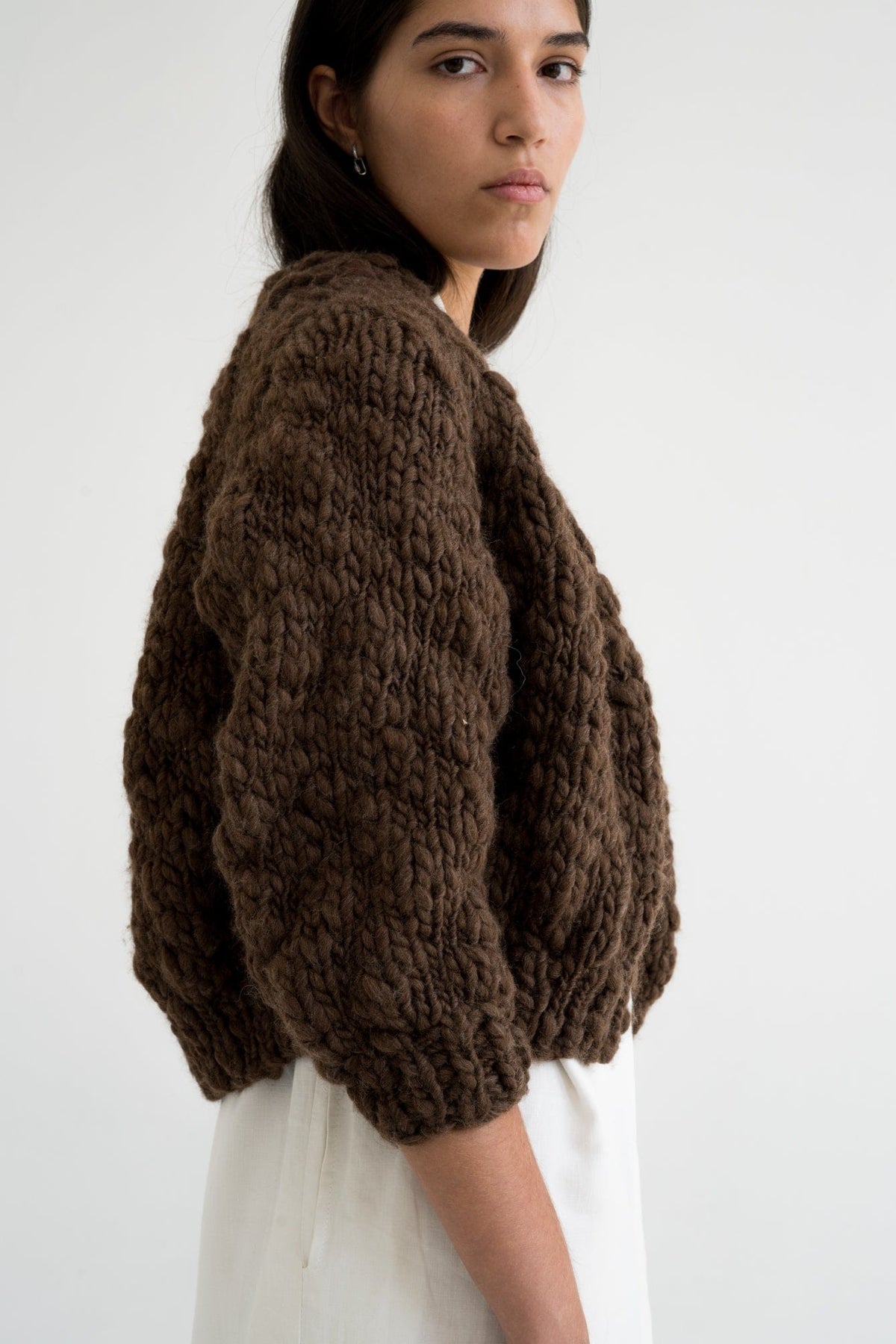 Wool Cardigan Jacaranda Earth