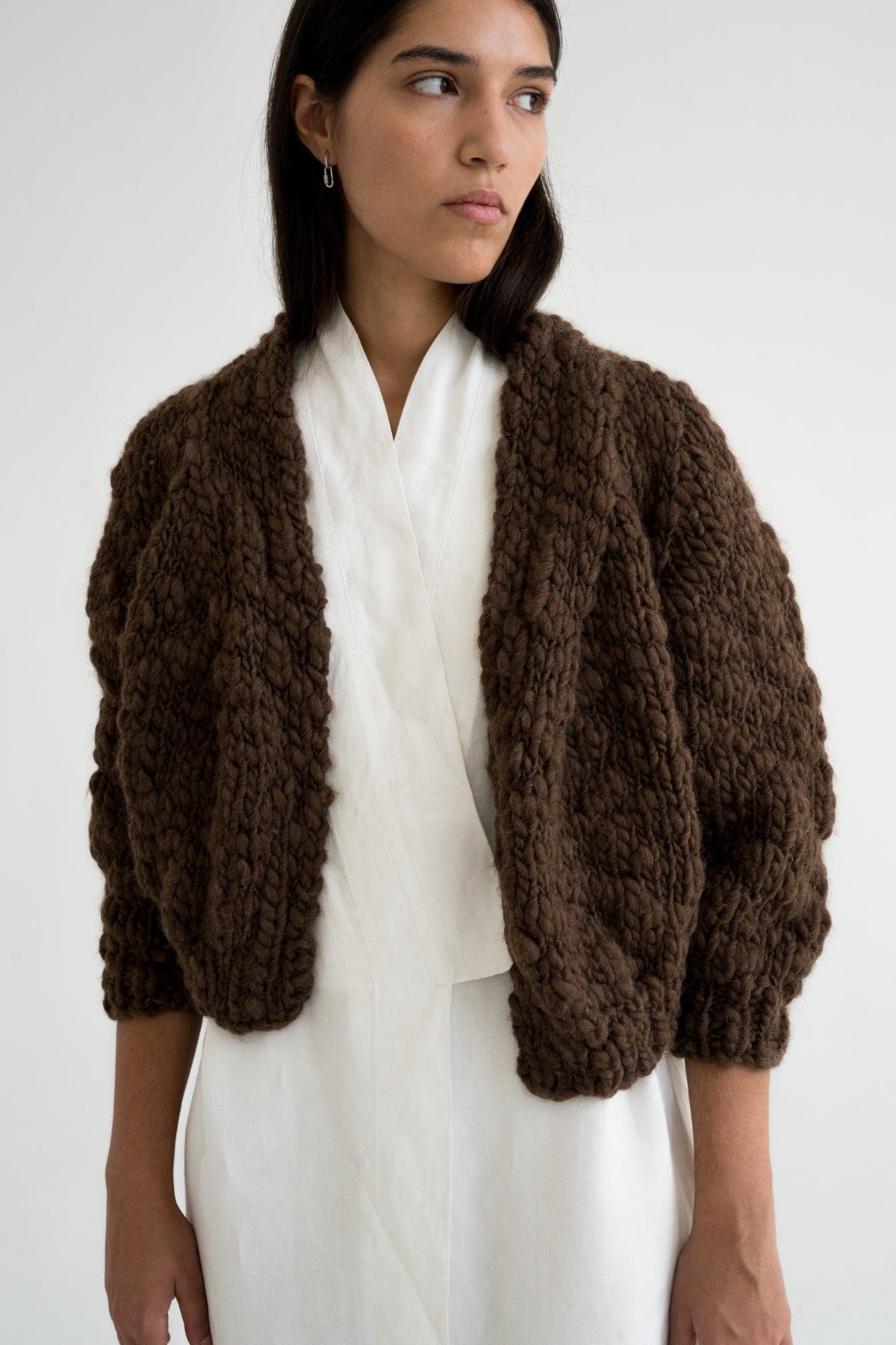 Wool Cardigan Jacaranda Earth