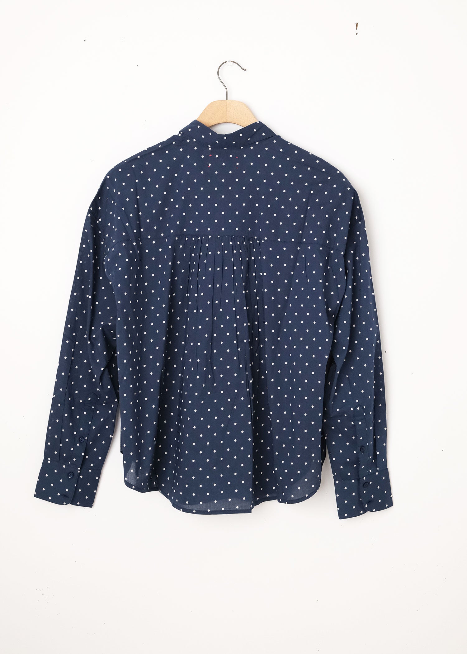 Jace long sleeve Shirt - in navy dots