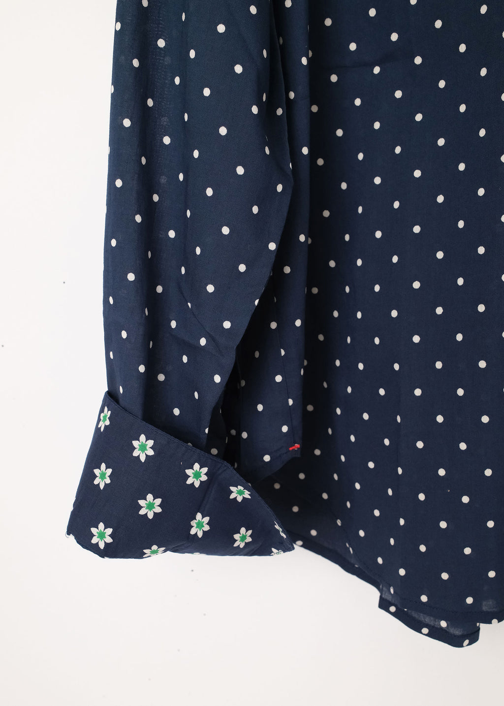 Jace long sleeve Shirt - in navy dots