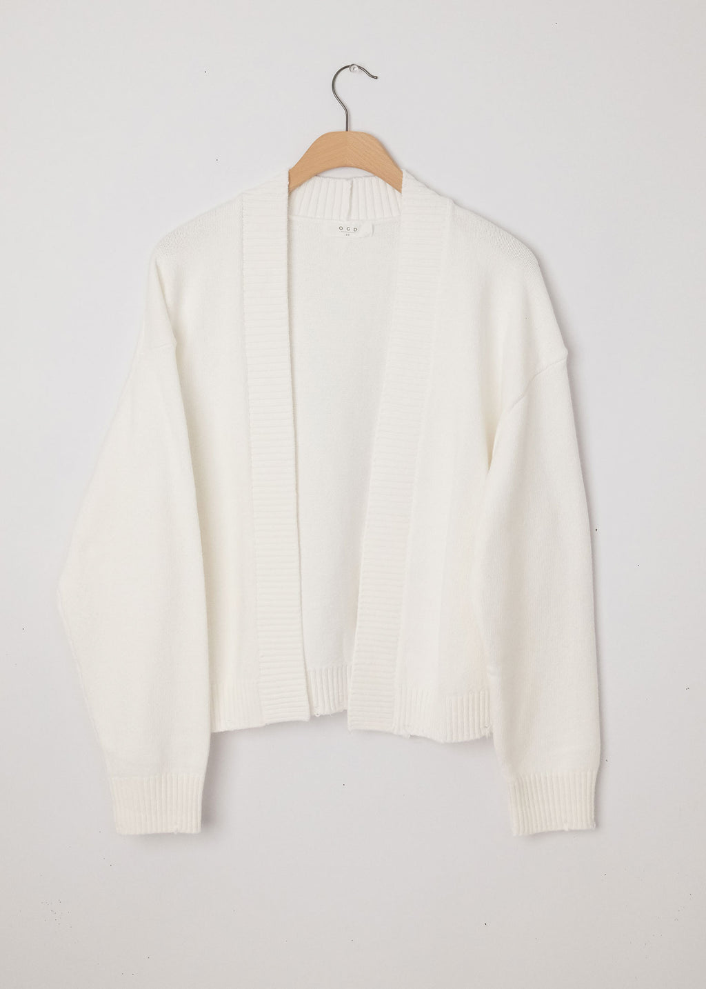 Jack Distressed Cardigan White