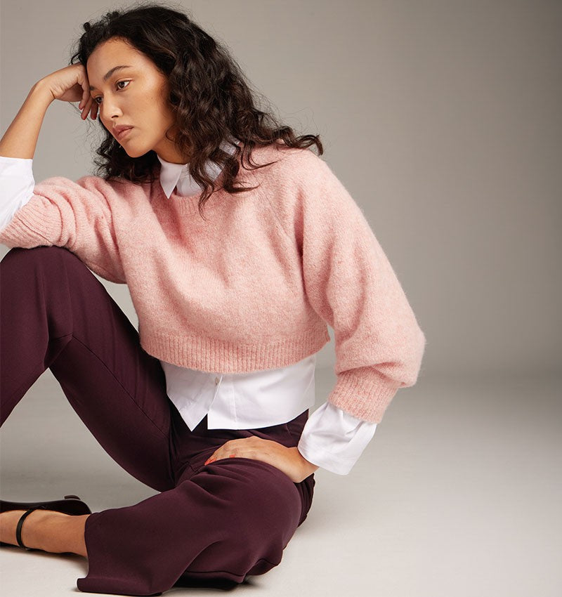 Alka Short Sweater Rose