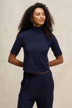 Load image into Gallery viewer, Malaya  Mock neck- Navy
