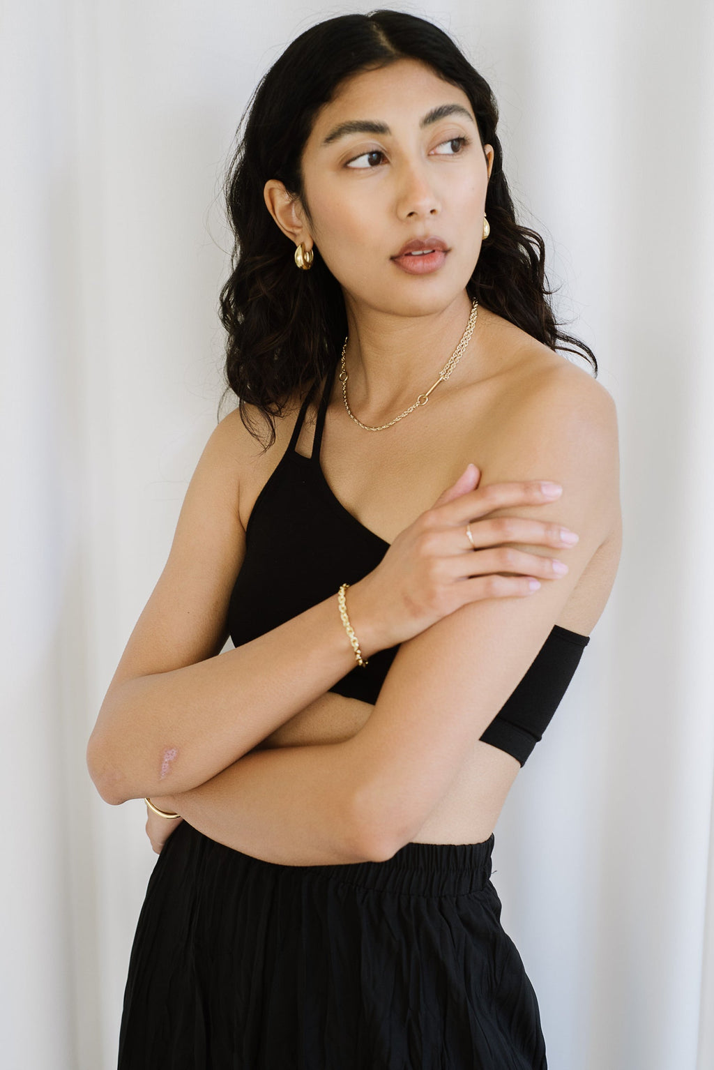 Hazel Hoops Gold