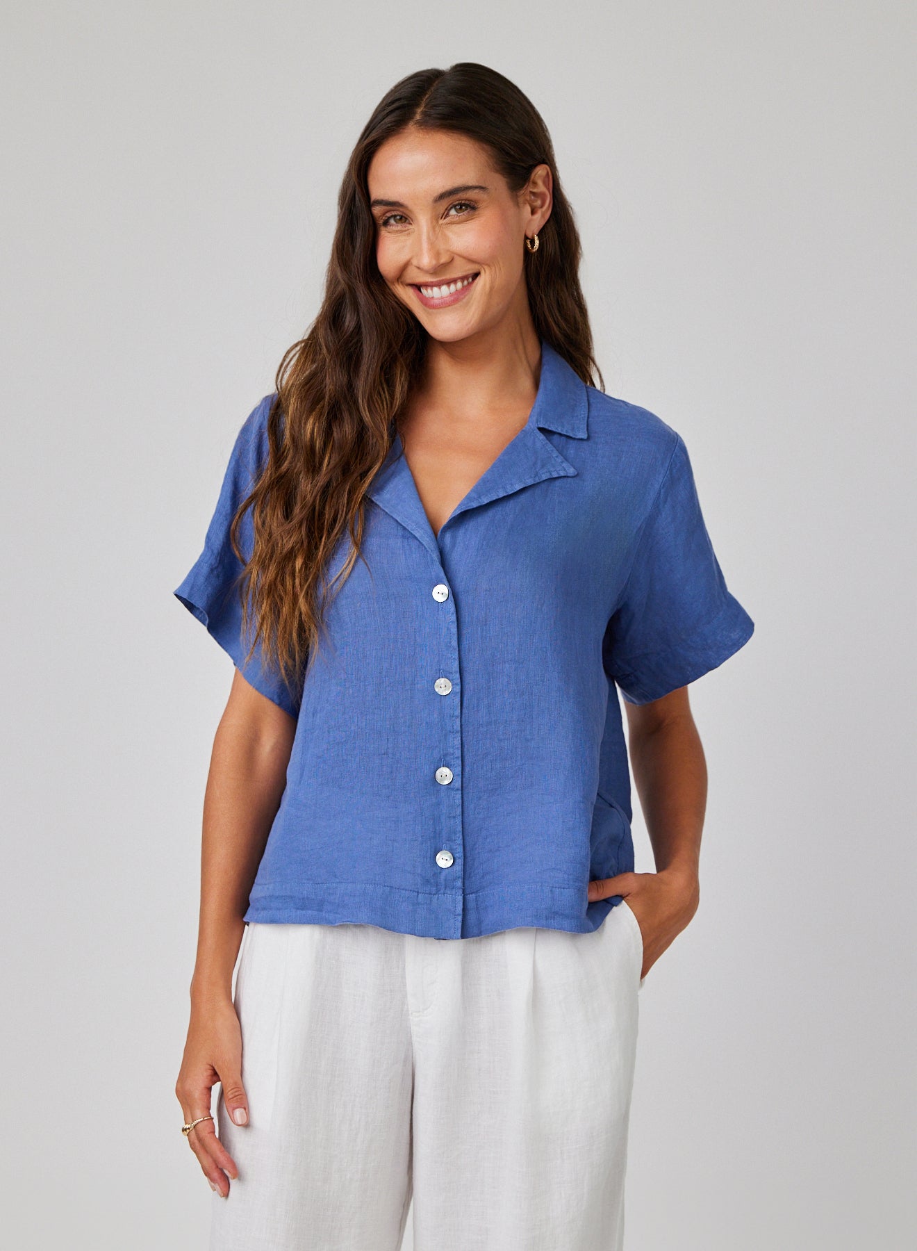 Flowy Linen Button Down