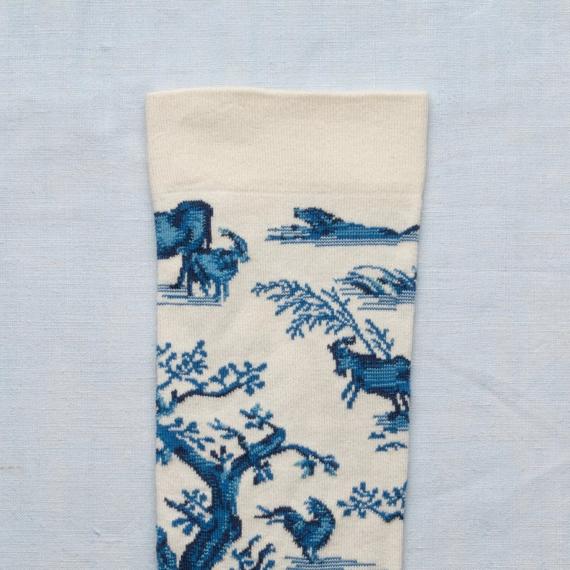 Toile De Jouy Countryside Socks
