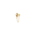 9KT Diamond Dala Loop Chain Stud single