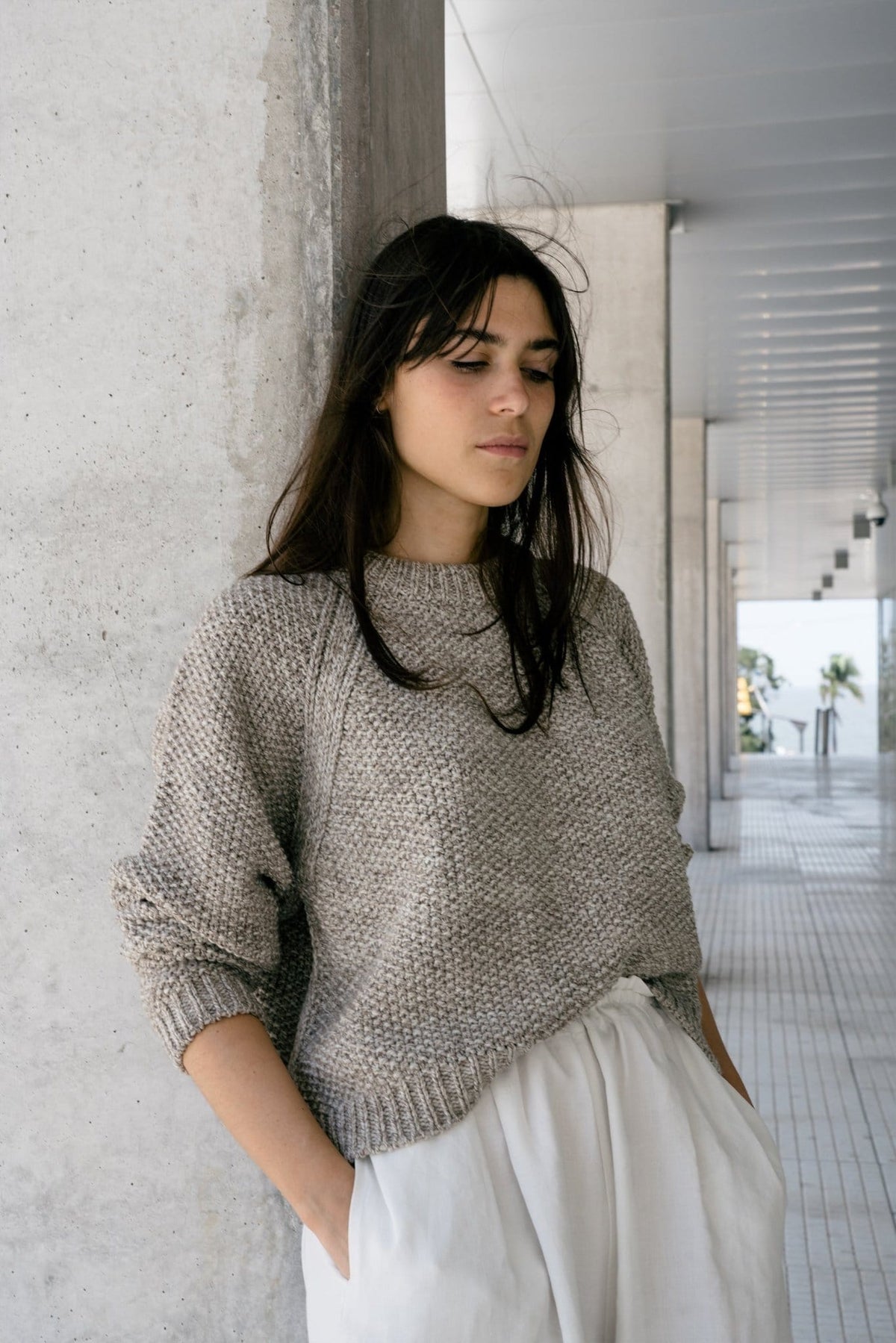 Wool Pullover Stone