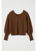 Dolman Sweater Top Brown