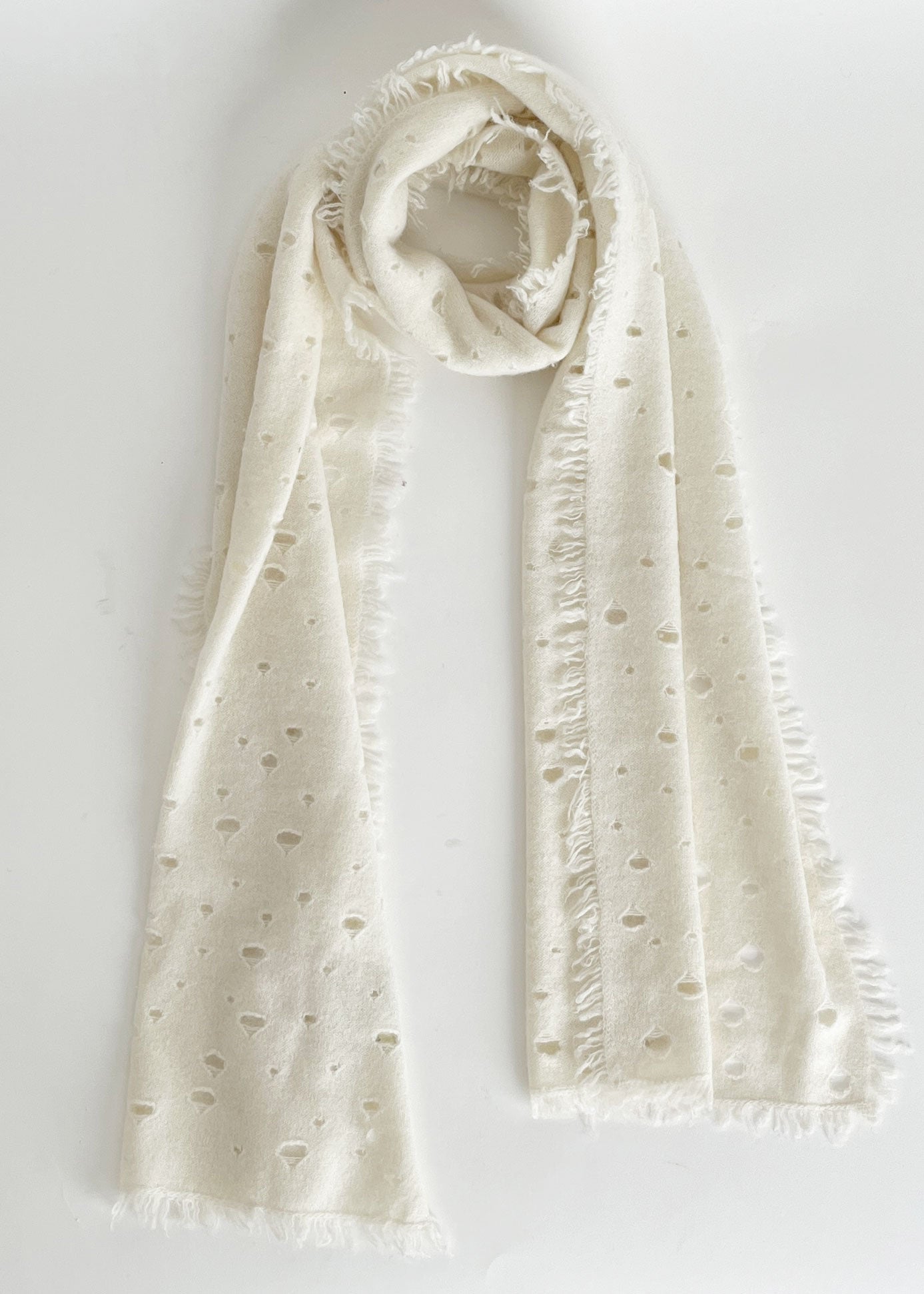 Snow Cashmere Scarf