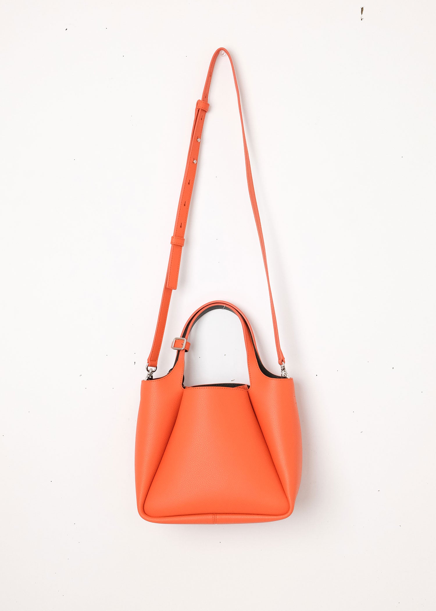 Trapeze Leather Bucket Bag