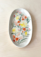 Floral Oval Plate