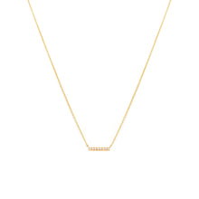 Load image into Gallery viewer, Pave Bar Necklace GV cz
